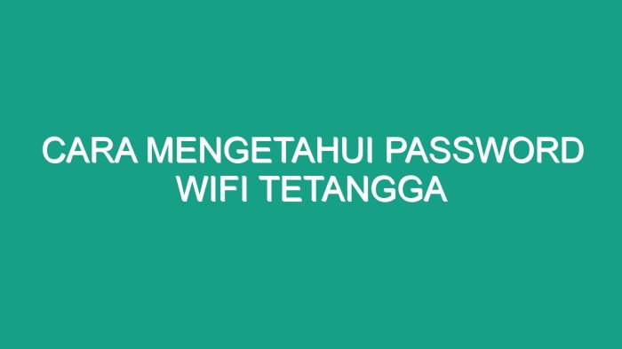 Cara Melihat Password WiFi Tetangga dengan Mudah di 2025