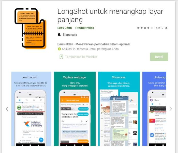 Panjang smartphone tipe semua bawaan fitur xiaomi Hack Screenshot Panjang di Semua Aplikasi