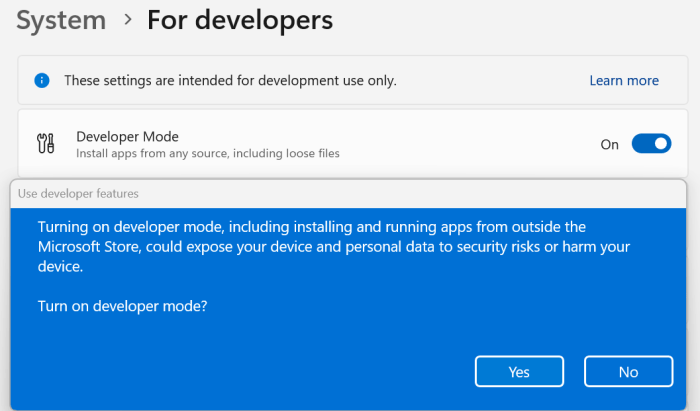 Aktifkan Mode Developer untuk Fitur Tambahan Tersembunyi