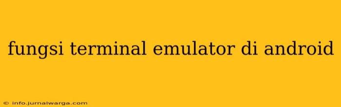 Gunakan Terminal Emulator untuk Kontrol Penuh HP