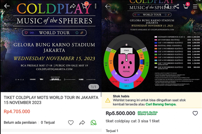 Tiket Event Musik Terbaru Langsung Sold Out